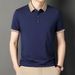 POLO da uomo a maniche corte sottili estive per il montaggio di magliette casual con collo a blocchi di colore_voghion.com