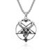 Stile retrò Satana capra pentagramma ciondolo in acciaio al titanio personalità tendenza indossare collana pendente_voghion.com