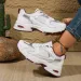 Designer's New Casual Sports Plus Size Women's Lace Up Mesh Breathable Shoes_voghion.com