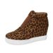 Scarpe da donna, stivali da neve piatti di grandi dimensioni, scarpe da donna in cotone slip-on con stampa leopardata, autunno e inverno_voghion.com