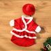 New Pet Santa Claus Goose Transformation Statue Clothes Hot Sale_voghion.com