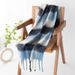 2024 New Women's Fashionable and Premium Commuter Shawl Fluffy Large Rammed Grid Warm Scarf_voghion.com