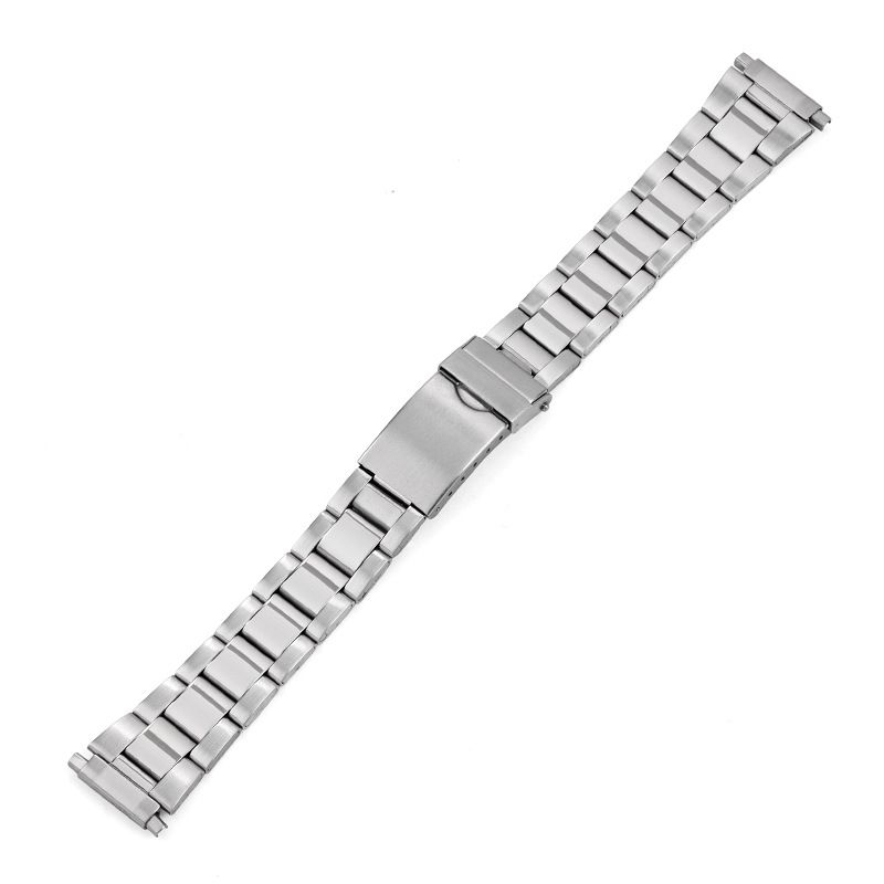Watchbands Stainless Steel Edge Steel Band Expansion Head Ear 16-22mm Universal Steel Sheet Folding Buckle Strap_voghion.com