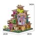 7080 PCS Magic Castle Sakura Haus Bausteine Stadtstraße Modell mit LED-Leuchten Mini Ziegel Spielzeug Kinder Weihnachtsgeschenke_voghion.com