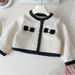 2024 autumn new Korean version girls' small fragrant style cardigan half set baby socialite coat short skirt 67328_voghion.com