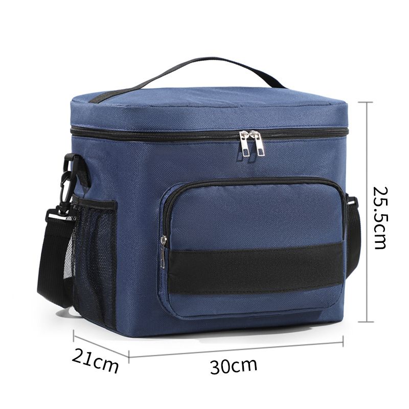 Large Square Insulated Lunch Bag Thick Aluminum Foil Cooler Tote For Outdoor Picnic Leakproof Thermal Food Container With Handles_voghion.com