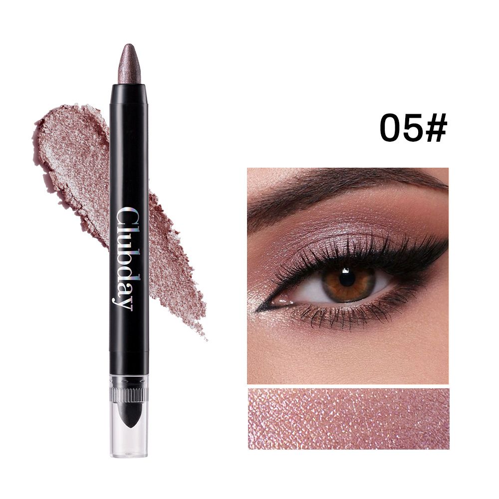 Eye Shadow Clubday Double Headed Pearlescent Eye Shadow Stick Long Lasting Waterproof Lazy Eye Makeup Brightening Highlight Eye Shadow Pen_voghion.com