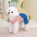 Spring Summer Thin Casual One-piece Overalls Small Dog Cat Striped With Pocket Leash Pet Clothes_voghion.com