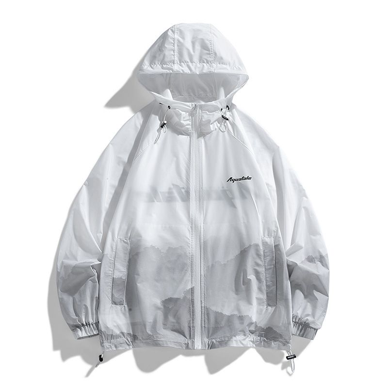 Îmbrăcăminte de protecție solară în stil gradient peisagistic pentru bărbați și femei, vară, rezistentă la UV și cu uscare rapidă_voghion.com