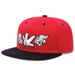 Gorra de béisbol de visera plana versátil para hombre y mujer con diseño de juego de conchas bordadas, ideal para la infancia y la adolescencia._voghion.com