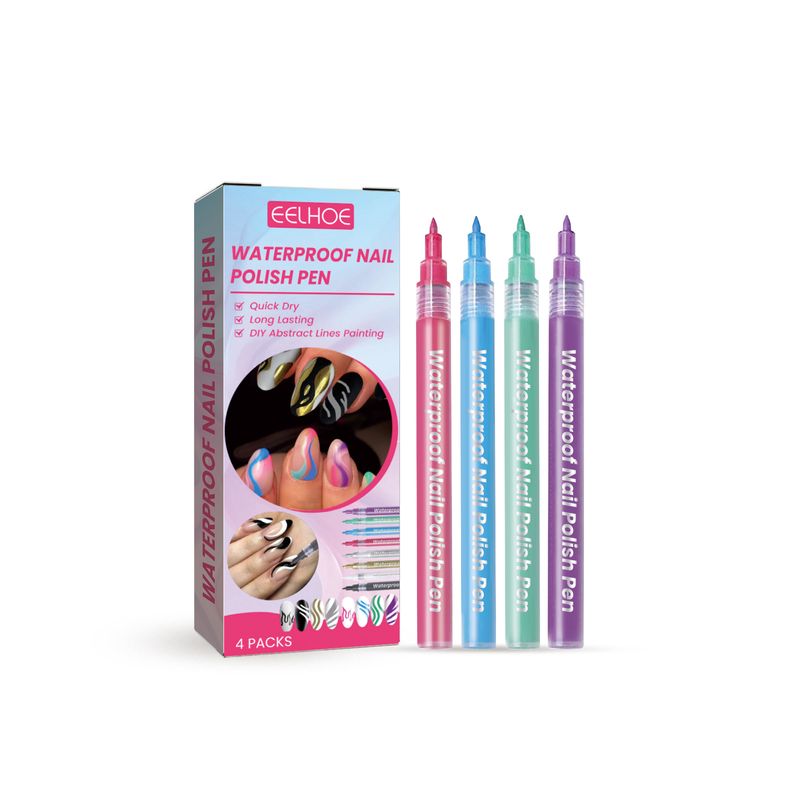 EELHOE Waterproof Halo Dye Easy to Colorize, Colored Drawing, Hook Line Pen, Nail Oil Glue Graffiti Pen_voghion.com