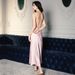 Pajamas Women's Swinging Collar Women's Ice Silk Satin Loungewear Thin Hanging Skirt Fresh_voghion.com
