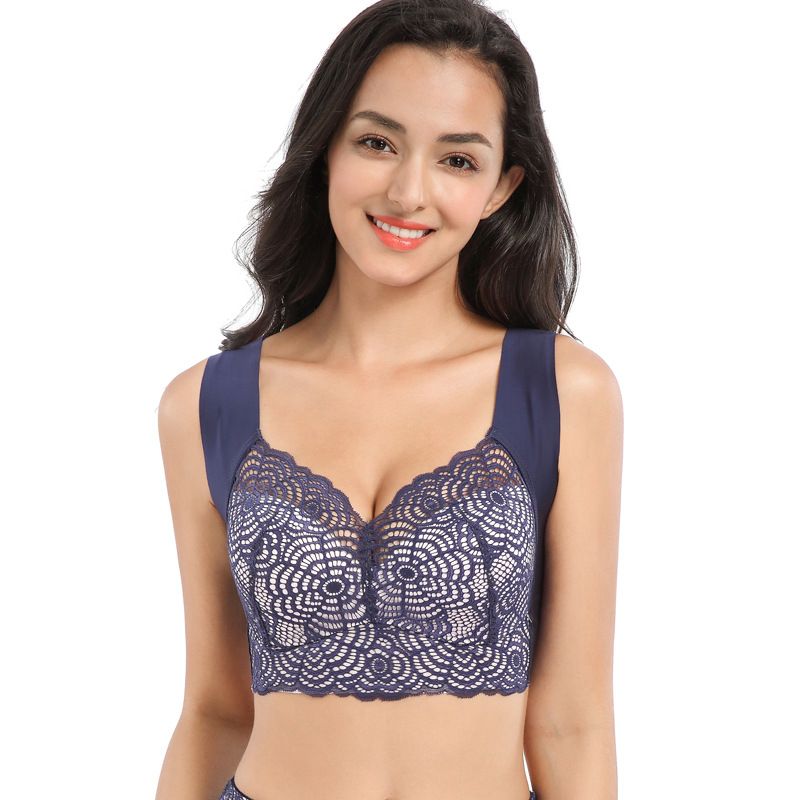 Large Size And Comfortable Choice: Lace Underwire Bra, Vest Style To Assist In Sports And Sleep--46/105C_voghion.com