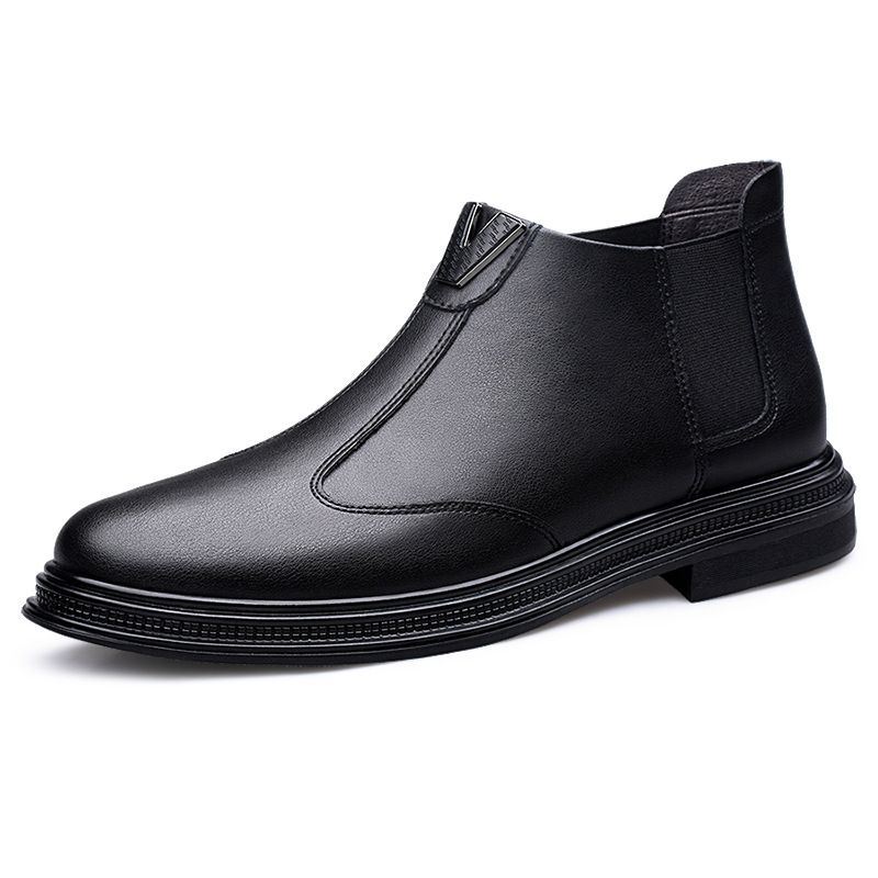 Elegante Herren-Freizeitschuhe aus Leder, samtweiche Ledersohle_voghion.com