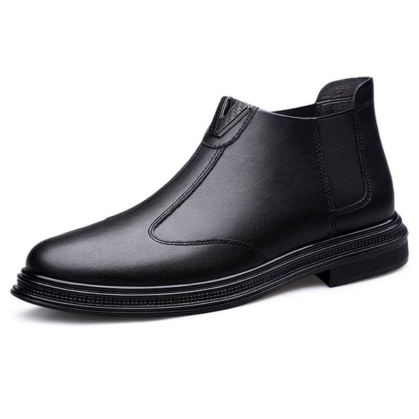 Elegante Herren-Freizeitschuhe aus Leder, samtweiche Ledersohle_voghion.com