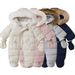 Warm Fleece-Lined Baby Jumpsuit With Hood & Mittens - Winter Infant Romper For Boys & Girls (6M-24M, 66-90cm) - Soft Polyester All-in-One Snowsuit_voghion.com