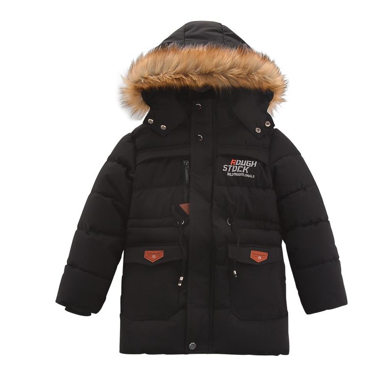 Mother & Kids, versjon av bomullskåpe for gutter for mellomstore og store barn, tykk bomullsdun for barn pluss varm fløyelsjakke i middels og lang bomull_voghion.com