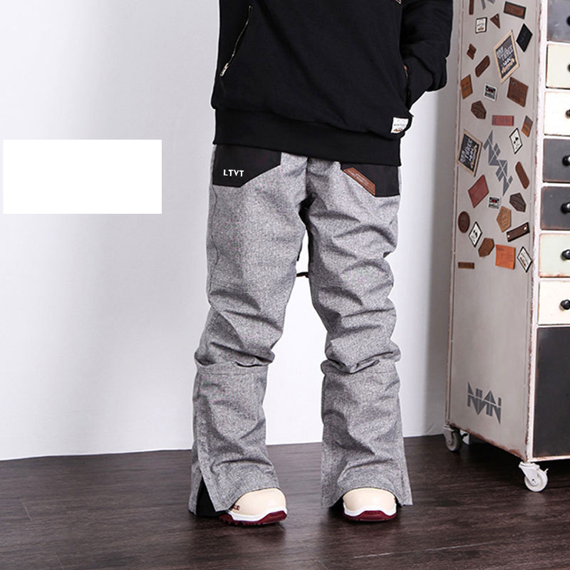 Snowboard pants for couples Thin multi-color ski suit with cotton waterproof snow pants for men and women_voghion.com