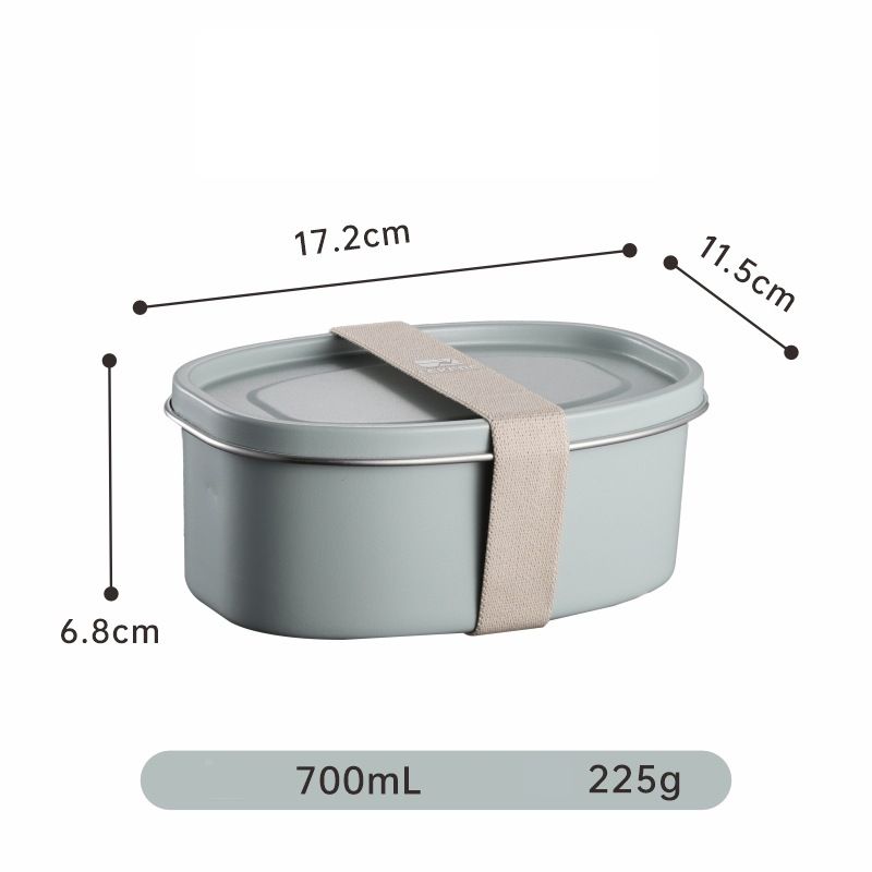 Haus & Garten Moderne Lunchbox aus Edelstahl 304 mit versiegeltem Riemen, mikrowellengeeignet, einfach_voghion.com