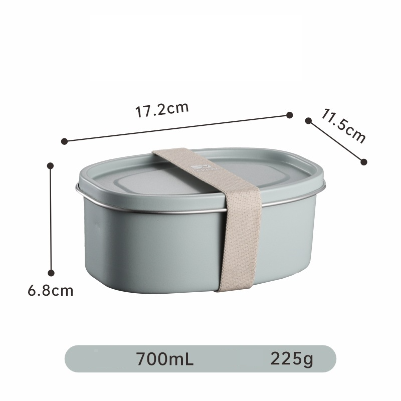 Home & Garden 304 stainless steel lunch box modern lunch box sealed strap lunch box microwaveable simple lunch box_voghion.com