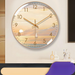 Moderne nordische Stil automatische Zeit Radio künstlerische Landschaft für Wohn-Esszimmer ultra-leise Wanduhr_voghion.com