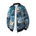 Baseballjacke mit Retro-Print für Herren – Dehnbarer Vierwegestoff, lockere Passform, Stehkragen (Blumen-/Geometrische Muster, S-2XL, unverzichtbar für Frühling/Herbst)_voghion.com