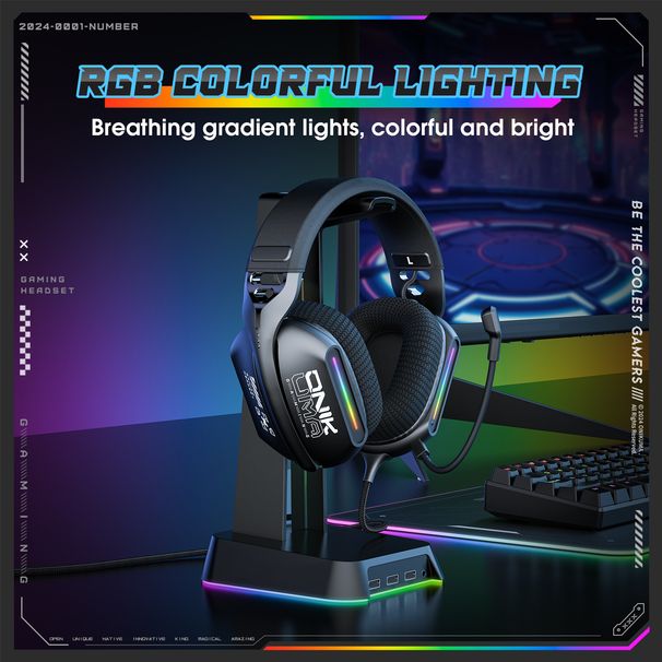 ONIKUMA X12 Gaming-Headset für PS4, PS5 und PC (Over-Ear mit Surround-Sound, kabelgebunden, 3,5-mm-Klinkenstecker) – geeignet für Laptop und Mobilgeräte_voghion.com