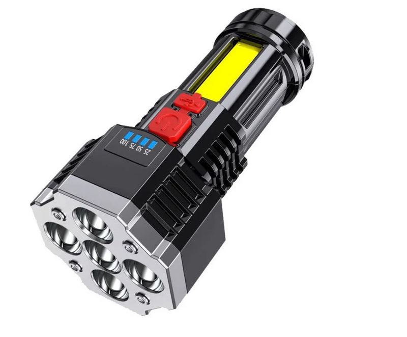 Outdoor Tragbare Camping Angeln Taschenlampe Multi-Modi Hohe Helligkeit Laterne LED Notfall Hand Licht mit Seite Licht_voghion.com