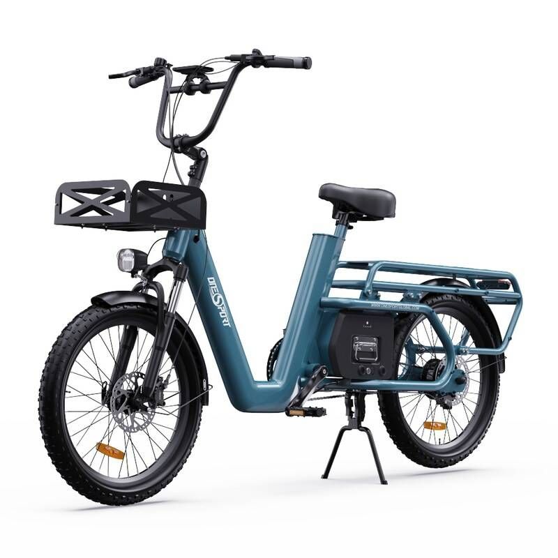 ONESPORT OT01 Elektrikli Kargo Bisikleti, 650W Motor, 48V 27Ah Pil, 20*2.6 inç Lastik, 25km/s Maksimum Hız, 100km Maksimum Menzil_voghion.com