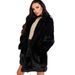 Women's Faux Fur Coat – Oversized Lapel, Luxe Fluffy Texture, 7 Colors Loose Fur Fleece Coat_voghion.com