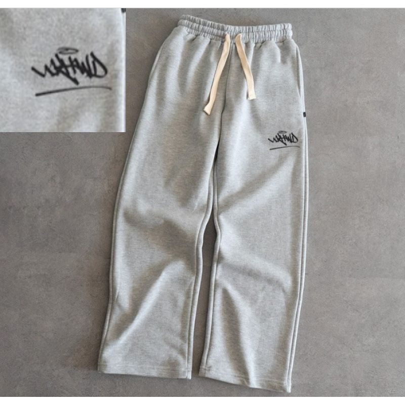 "Unisex Drawstring Wide-Leg Pants – Trendy Sketch Print Joggers With Adjustable Waist (S-4XL, Anti-Bacterial Rayon Blend)"_voghion.com