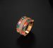 colorful ring female fashion rainbow color girlfriends ring color bare stone inlaid jewelry accessories zircon_voghion.com