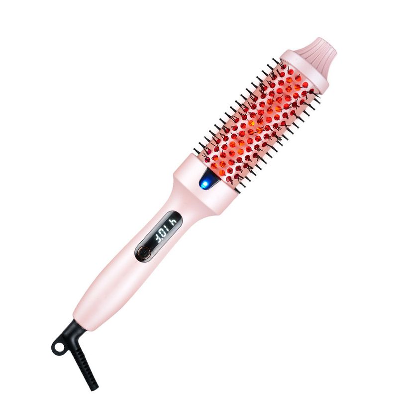 Infrared Hair Curling Comb, Straightening Brush & Curler For Short Hair, Home Electric Styling Tool_voghion.com