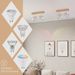 Glitzerlife Deckenstrahler Weiß Holz Deckenleuchte - Deckenlampe GU10 2 Flammig Flurlampe Modern Indoor Deckenspots Schwenkbar 350° Spotslight Für Küchen Korridor_voghion.com