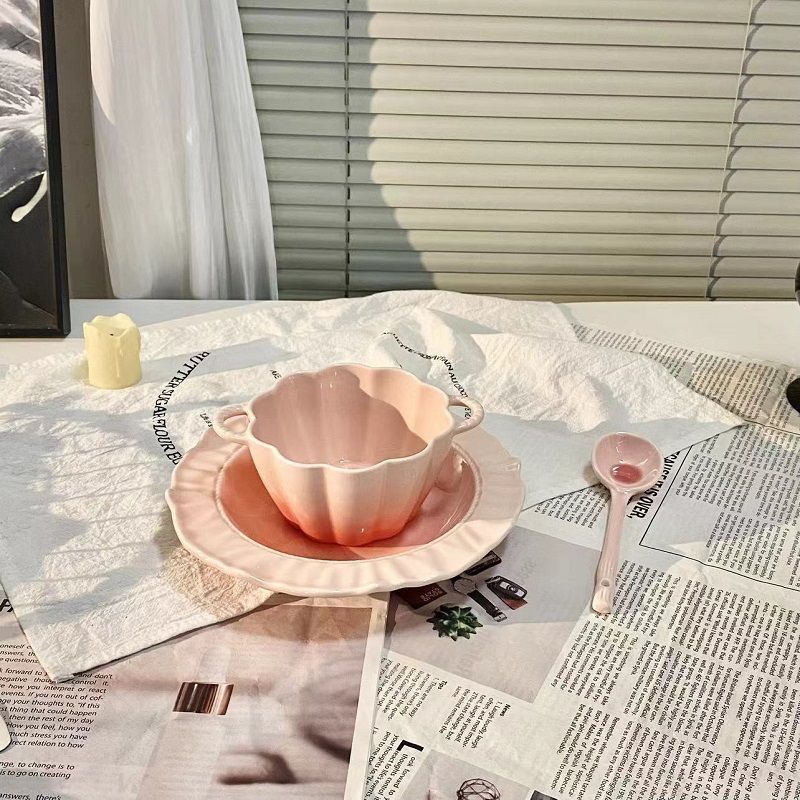 Ciotola per zuppa di grande capacità, piatto per noodles istantanei, piatto per la casa, set di stoviglie in ceramica di alta qualità, con doppio orecchio, fufu al latte_voghion.com