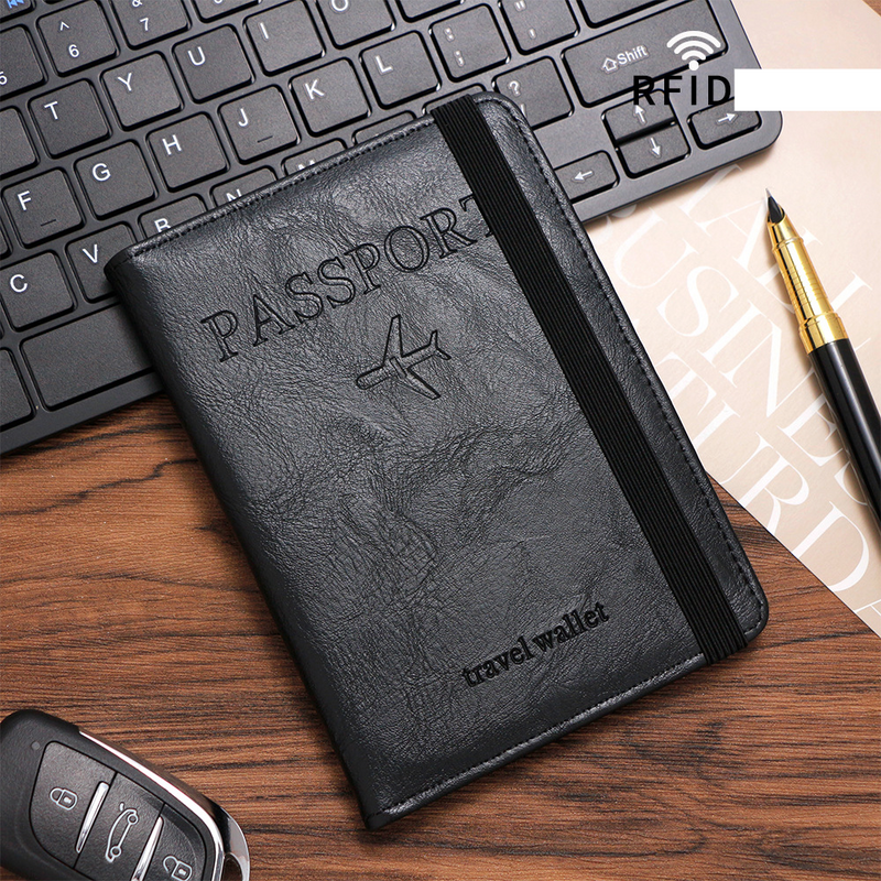 Korttipidike Kukkaro Lompakot Rfid Anti-degaussing Passport Tämä matkapassin kansi Korttilaukku Monitoiminen asiakirjalaukku Yhdysvaltain dollarikolikkolompakko_voghion.com