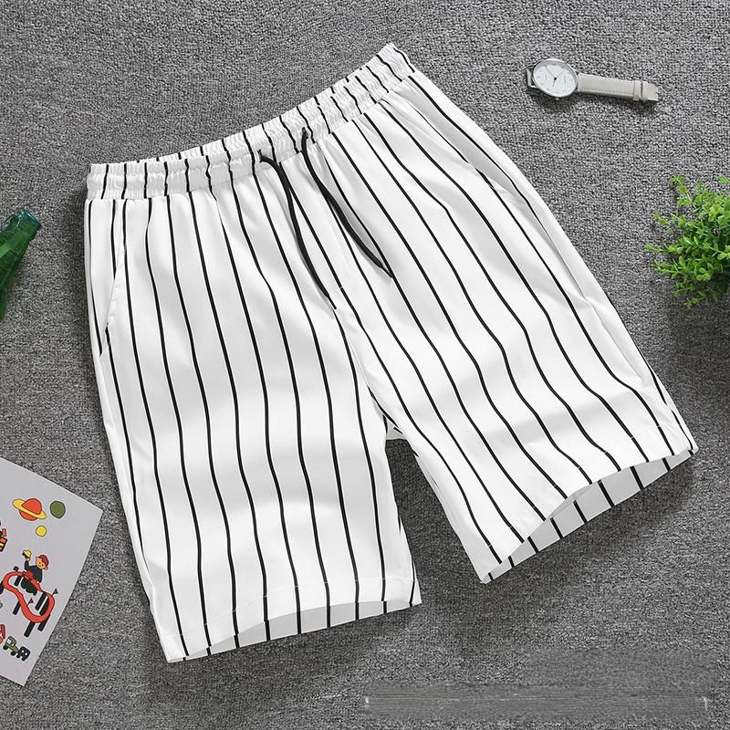 Shorts pour hommes, polyvalents, décontractés, élastiques à cinq points, pour le sport, respirants, tendance, amples, pour la plage_voghion.com