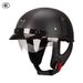 Vintage Cruiser Motorcycle Half Helmet – Lightweight ABS Shell, Breathable & Stylish For Men & Women (Lens Combos With Retro Frames & Goggles)_voghion.com