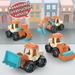 4 In 1 Kids Educational DIY Assemble Engineering Truck Vehicle Toys Set Plastic Take Apart Detachable Construction Vehicles Toys_voghion.com