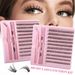 False Eyelashes 200 Clusters Single Cluster Segmented DIY False Eyelashes 30D 100D Natural Thick Curled Eyelashes_voghion.com