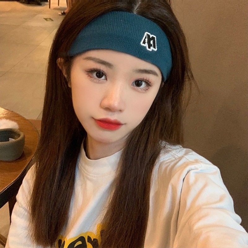 Summer Internet Red Hair With Women's Sports, Daily Wear, Korean Wide Edge Knitted Simple Yoga Face Wash, Men's_voghion.com