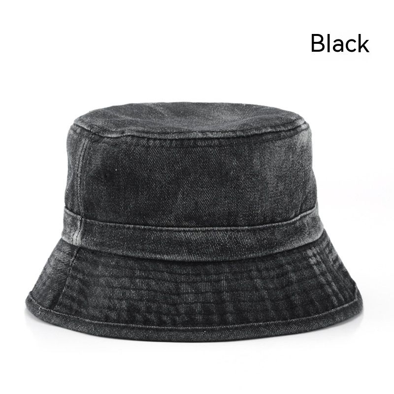 Sport e tempo libero Cappello da bacino in denim lavato da donna Tendenza della moda giapponese Protezione solare per esterni Cappello da pescatore ombreggiante, Cappello da pescatore_voghion.com