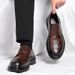 Euro Step Brogue Leder für Herren, Herbst und Winter, formelle Business-Casual-Anzüge im britischen Stil, hochwertige braune Hochzeits- und Bräutigamschuhe_voghion.com