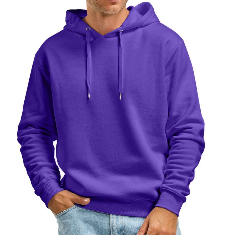 Felpa con cappuccio da uomo 2024, felpa casual in peluche_voghion.com