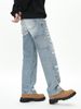 Men's Relaxed Fit Straight Leg Ripped Jeans - Washed Denim Pants For Casual Streetwear (S-XXXL)_voghion.com