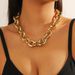 necklace accessories exaggerated hip hop acrylic chain necklace female exaggerated gold acrylic necklace_voghion.com