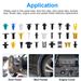 500Packs Bumper Fastener Rivets 30 Kinds Bumper Push Clips Fender Replacement_voghion.com