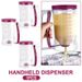 900ml Batter Separator Pancake Batter Dispenser With Measuring Label And Squeeze Handle Bracket Cookie Cake Waffles Batter_voghion.com