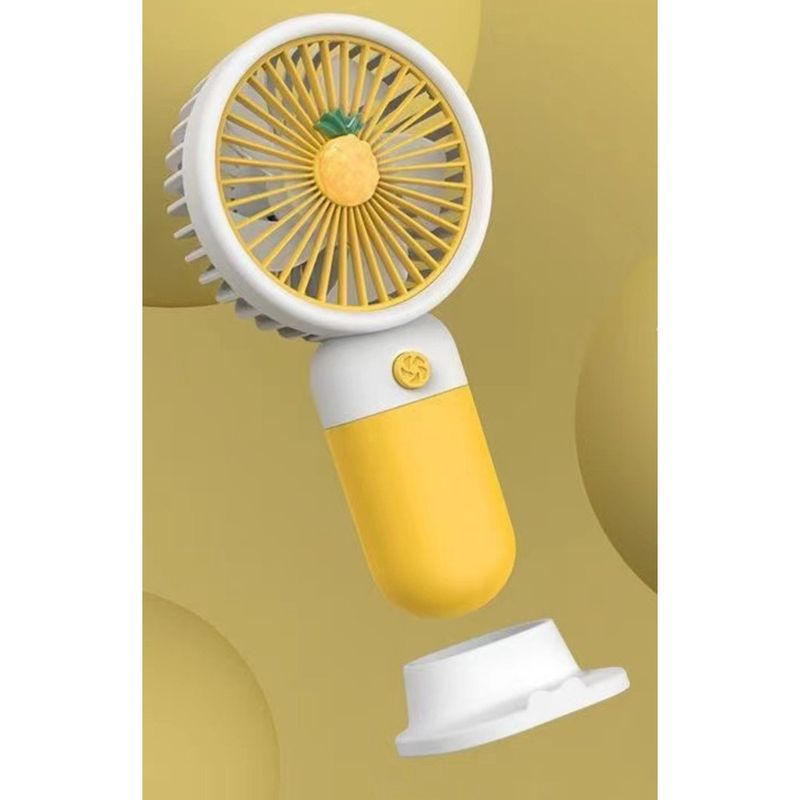 Handheld Kleinen Lüfter USB Aufladbare Student Mini Nette Tragbare Stille Büro Desktop Mit Basis Stand_voghion.com