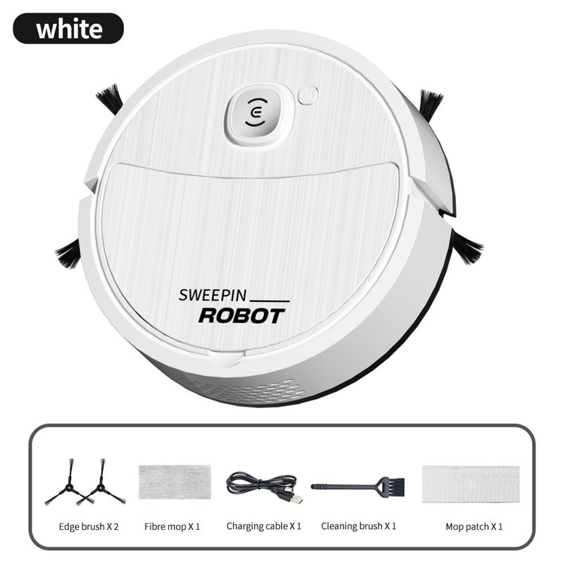 Cross border mini smart sweeping robot USB charging lazy household vacuum cleaner sweeping, suction and mopping all in one machine wholesale_voghion.com